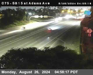 SB 15 at Adams Ave (On Ramp)