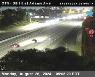 SB 15 at Adams Ave (On Ramp)