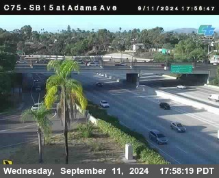 SB 15 at Adams Ave (On Ramp)