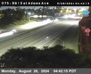 SB 15 at Adams Ave (On Ramp)