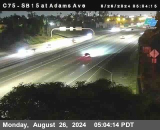 SB 15 at Adams Ave (On Ramp)