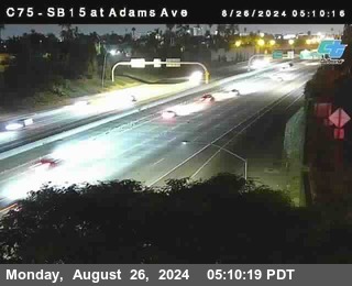 SB 15 at Adams Ave (On Ramp)