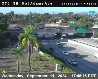 SB 15 at Adams Ave (On Ramp)