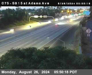 SB 15 at Adams Ave (On Ramp)