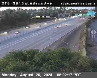 SB 15 at Adams Ave (On Ramp)