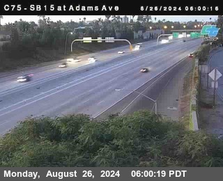 SB 15 at Adams Ave (On Ramp)