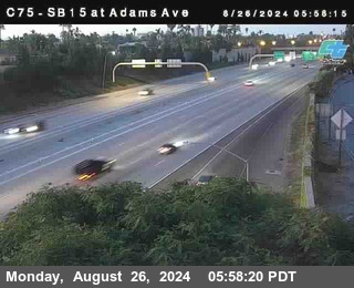 SB 15 at Adams Ave (On Ramp)