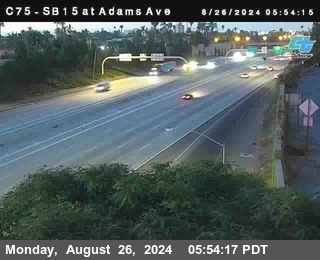 SB 15 at Adams Ave (On Ramp)