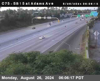 SB 15 at Adams Ave (On Ramp)