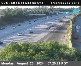 SB 15 at Adams Ave (On Ramp)