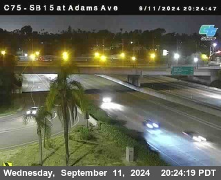 SB 15 at Adams Ave (On Ramp)