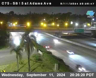 SB 15 at Adams Ave (On Ramp)