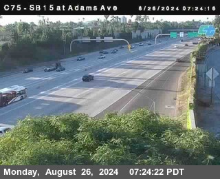 SB 15 at Adams Ave (On Ramp)