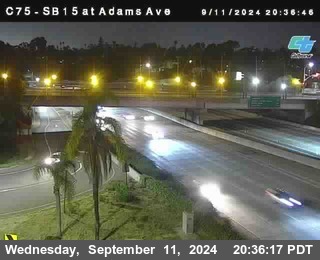 SB 15 at Adams Ave (On Ramp)