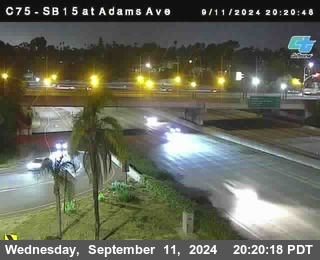 SB 15 at Adams Ave (On Ramp)