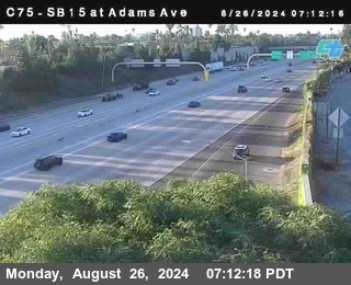 SB 15 at Adams Ave (On Ramp)