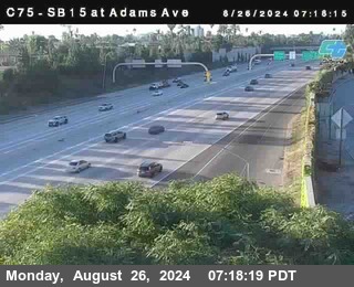 SB 15 at Adams Ave (On Ramp)