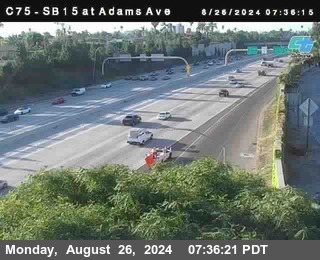 SB 15 at Adams Ave (On Ramp)