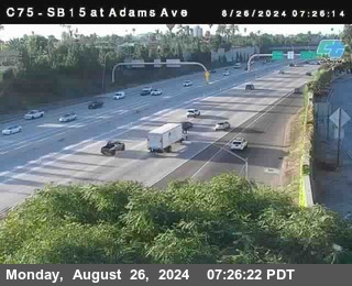 SB 15 at Adams Ave (On Ramp)