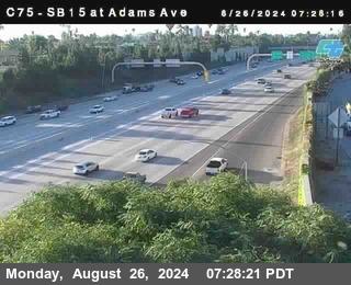 SB 15 at Adams Ave (On Ramp)