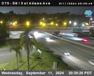 SB 15 at Adams Ave (On Ramp)