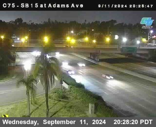 SB 15 at Adams Ave (On Ramp)