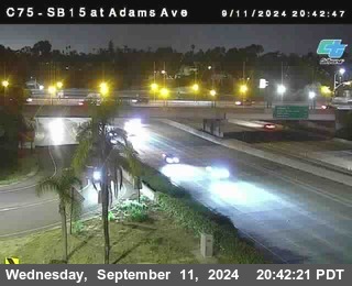 SB 15 at Adams Ave (On Ramp)