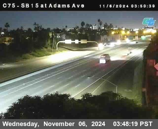 SB 15 at Adams Ave (On Ramp)