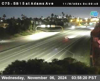 SB 15 at Adams Ave (On Ramp)