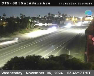 SB 15 at Adams Ave (On Ramp)