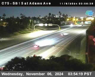 SB 15 at Adams Ave (On Ramp)