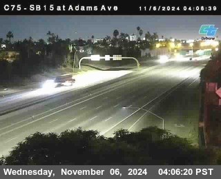 SB 15 at Adams Ave (On Ramp)