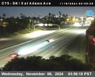 SB 15 at Adams Ave (On Ramp)