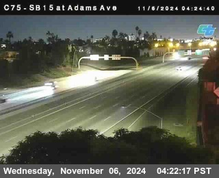 SB 15 at Adams Ave (On Ramp)