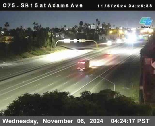 SB 15 at Adams Ave (On Ramp)