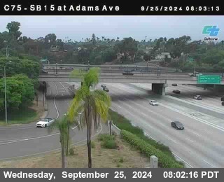 SB 15 at Adams Ave (On Ramp)