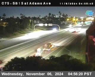 SB 15 at Adams Ave (On Ramp)