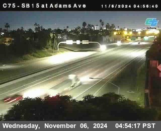 SB 15 at Adams Ave (On Ramp)