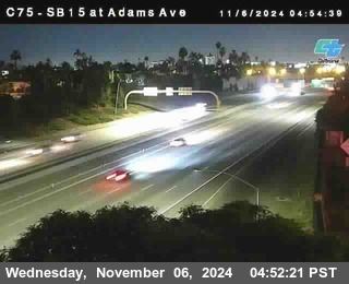 SB 15 at Adams Ave (On Ramp)