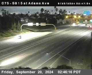 SB 15 at Adams Ave (On Ramp)