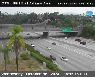 SB 15 at Adams Ave (On Ramp)