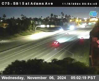 SB 15 at Adams Ave (On Ramp)