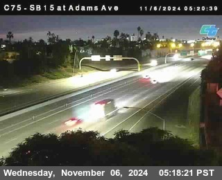 SB 15 at Adams Ave (On Ramp)