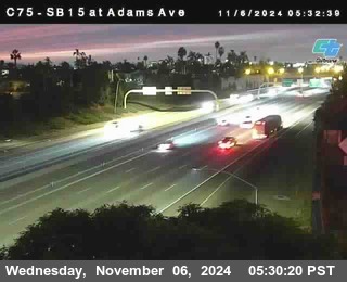 SB 15 at Adams Ave (On Ramp)