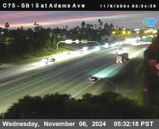 SB 15 at Adams Ave (On Ramp)