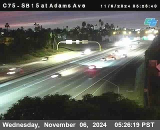 SB 15 at Adams Ave (On Ramp)