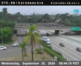 SB 15 at Adams Ave (On Ramp)