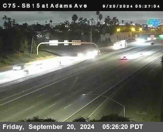 SB 15 at Adams Ave (On Ramp)