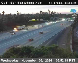 SB 15 at Adams Ave (On Ramp)