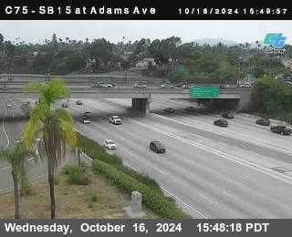 SB 15 at Adams Ave (On Ramp)